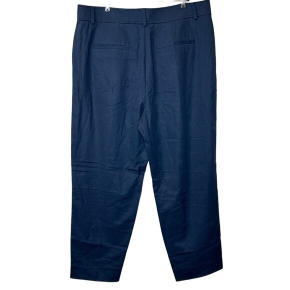 Everlane Tencel Way High Tapered Buttersmooth Navy Blue Pant 16 - Picture 3 of 11